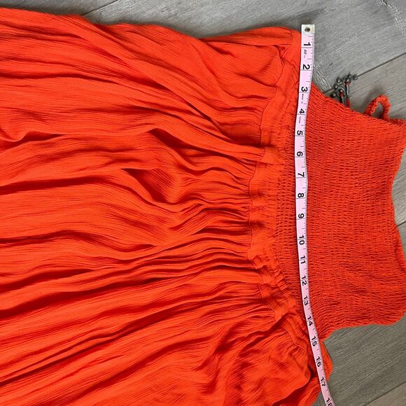 Free People Endless Summer Extratropical Maxi Dress Size Small Orange - Picture 4 of 13